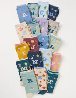 FatFace 1 Pack Alphabet Socks|Women View All