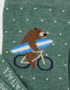 FatFace 1 Pack Bear Socks|Kids View All
