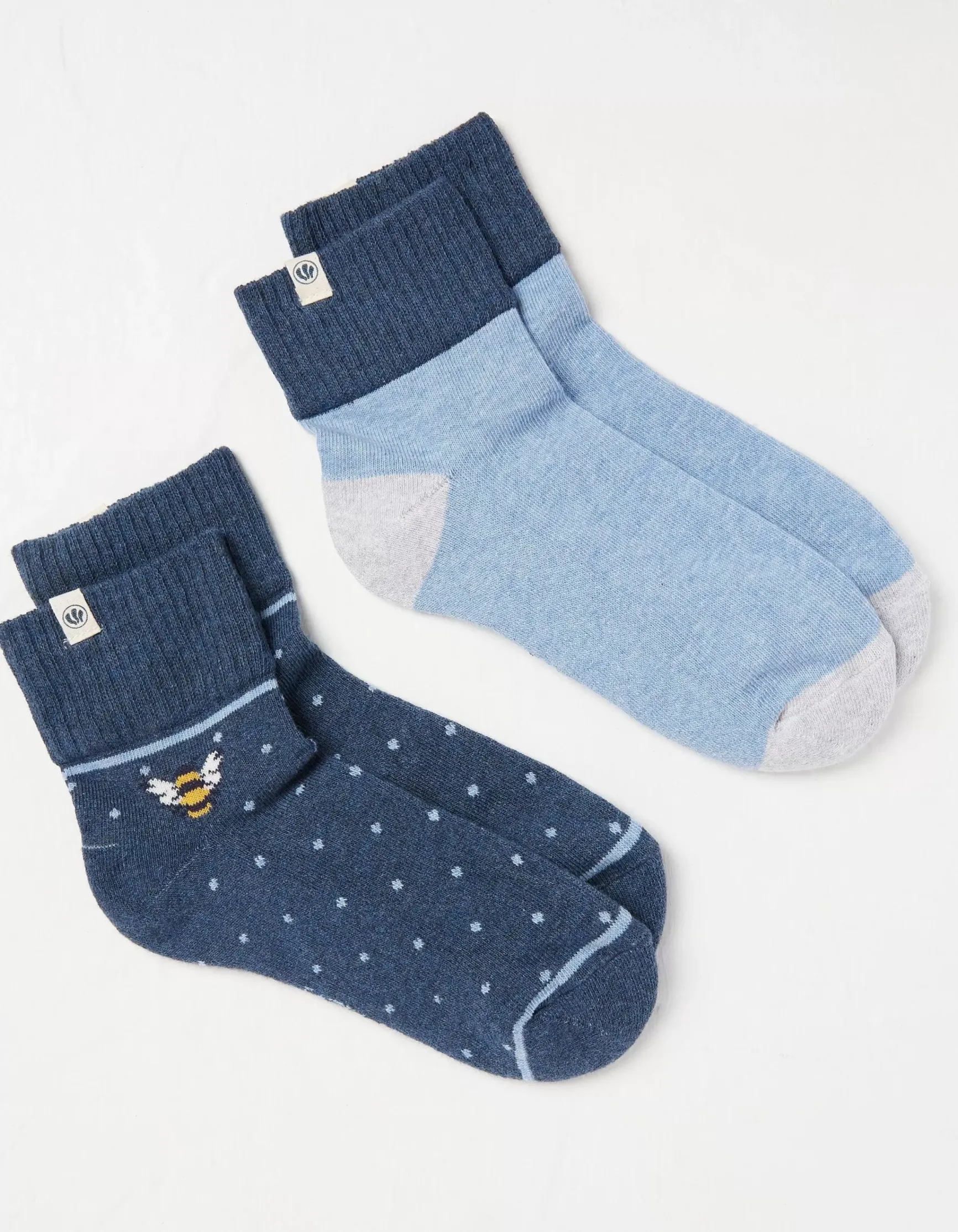 FatFace 2 Pack Bee Outdoor Boot Socks|Women View All