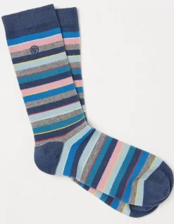 FatFace 1 Pack Bruce Stripe Socks|Men View All