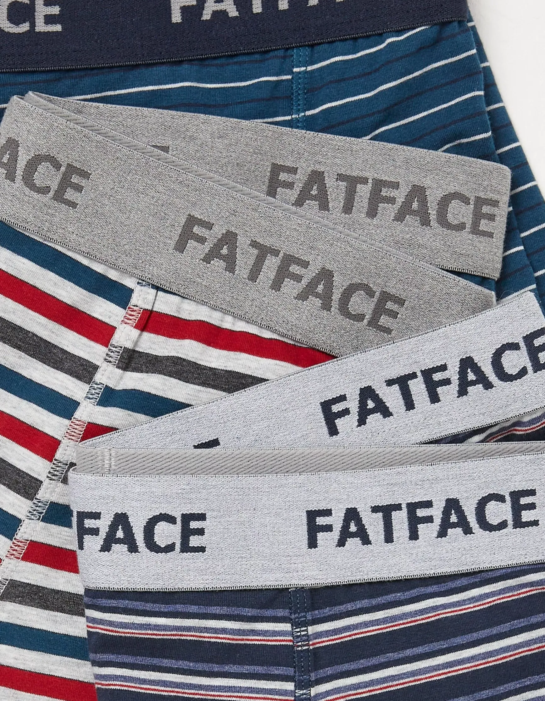 FatFace 3 Pack Chesil Stripe Boxers|Men View All