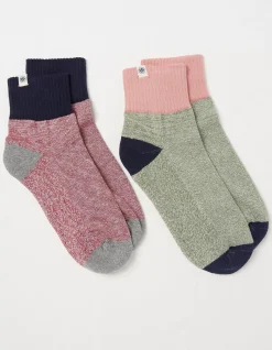 FatFace 2 Pack Colourblock Outdoor Boot Socks|Women View All