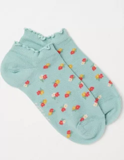FatFace 1 Pack Ditsy Floral Trainer Socks|Women View All