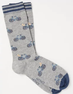 FatFace 1 Pack Dogs On Bikes Socks|Men View All