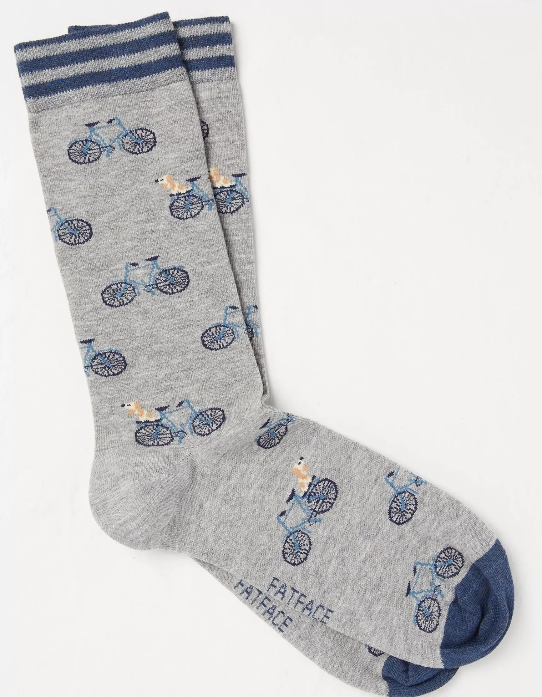 FatFace 1 Pack Dogs On Bikes Socks|Men View All
