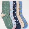 FatFace 5 Pack Floral Socks|Women View All