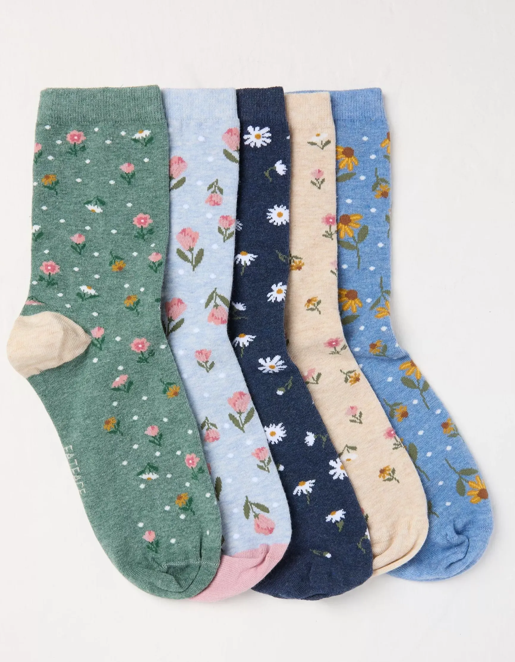 FatFace 5 Pack Floral Socks|Women View All