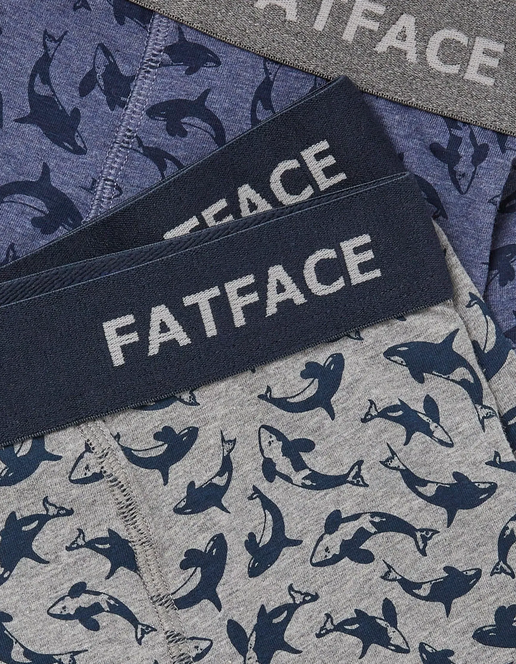 FatFace 2 Pack Killer Whale Boxers|Men View All