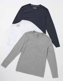 FatFace 3 Pack Long Sleeve T-Shirts|Men View All