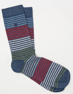 FatFace 1 Pack Lucien Stripe Socks|Men View All