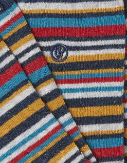FatFace 1 Pack Max Multi Stripe Socks|Men View All
