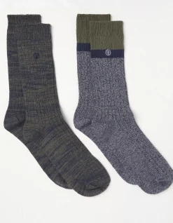 FatFace 2 Pack Nathan Boot Socks|Men View All