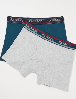FatFace 2 Pack Plain Boxers|Men View All