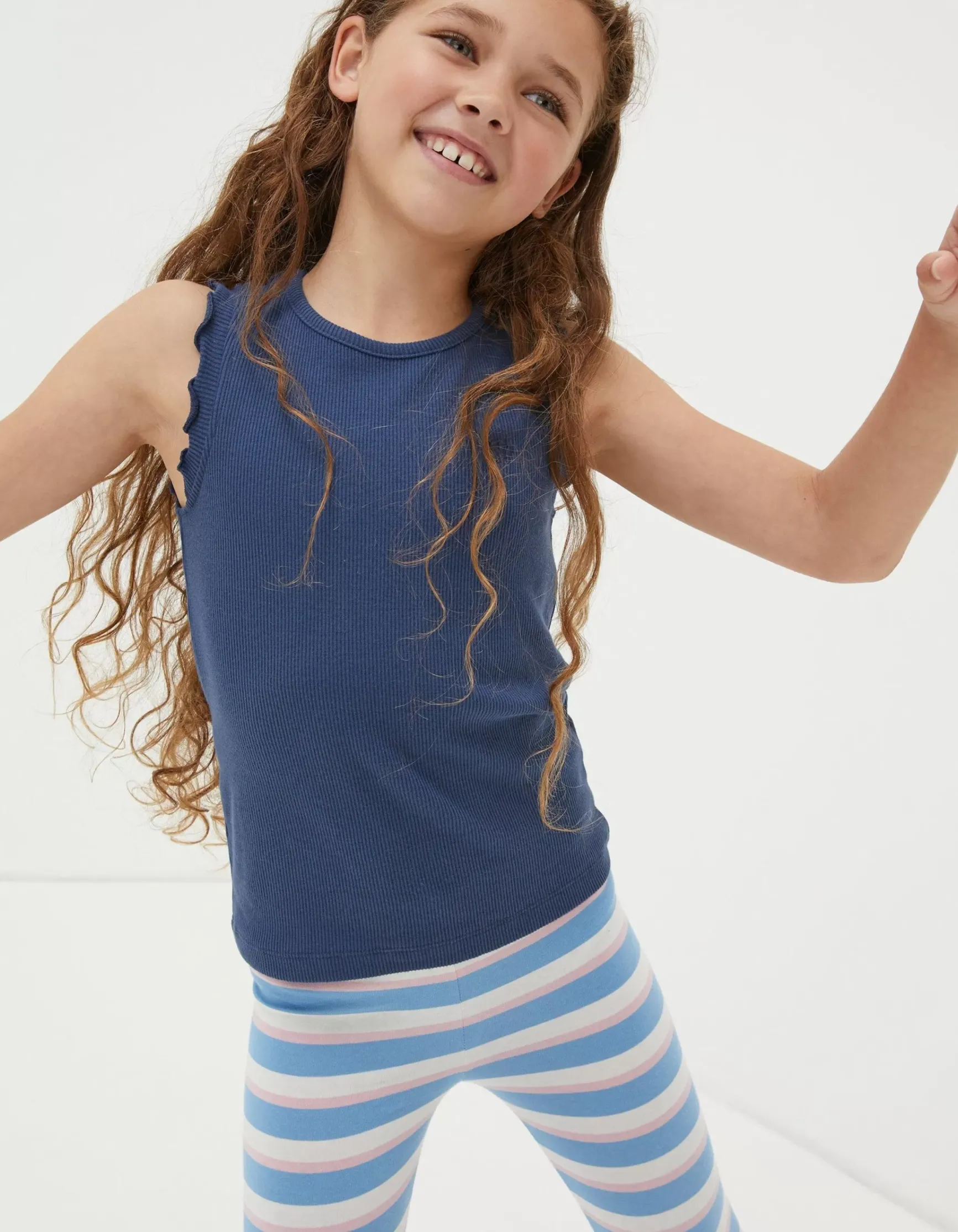 FatFace 3 Pack Rib Jersey Vests|Girls View All