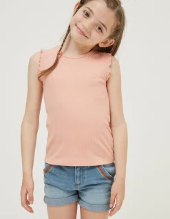 FatFace 3 Pack Rib Jersey Vests|Girls View All