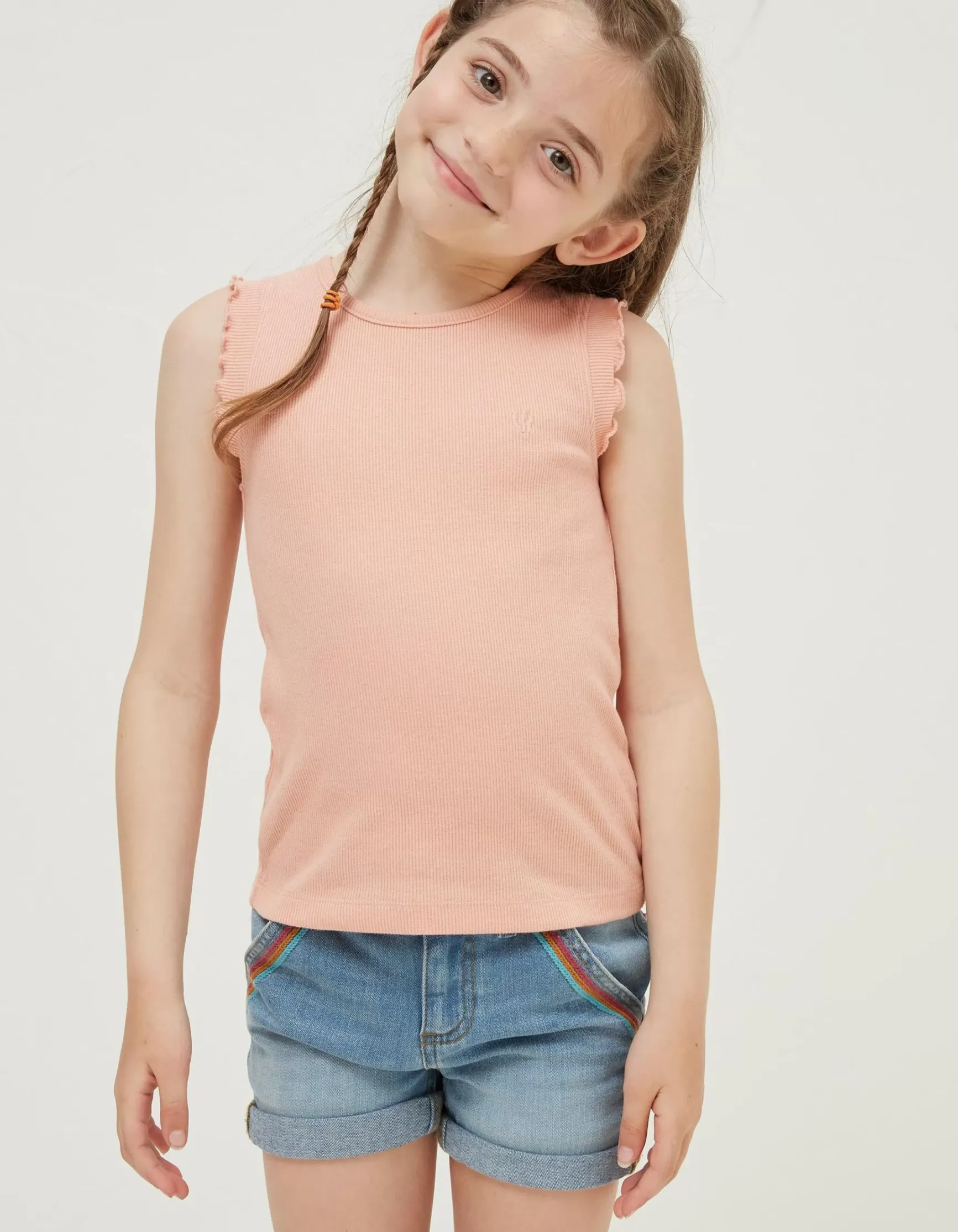 FatFace 3 Pack Rib Jersey Vests|Girls View All