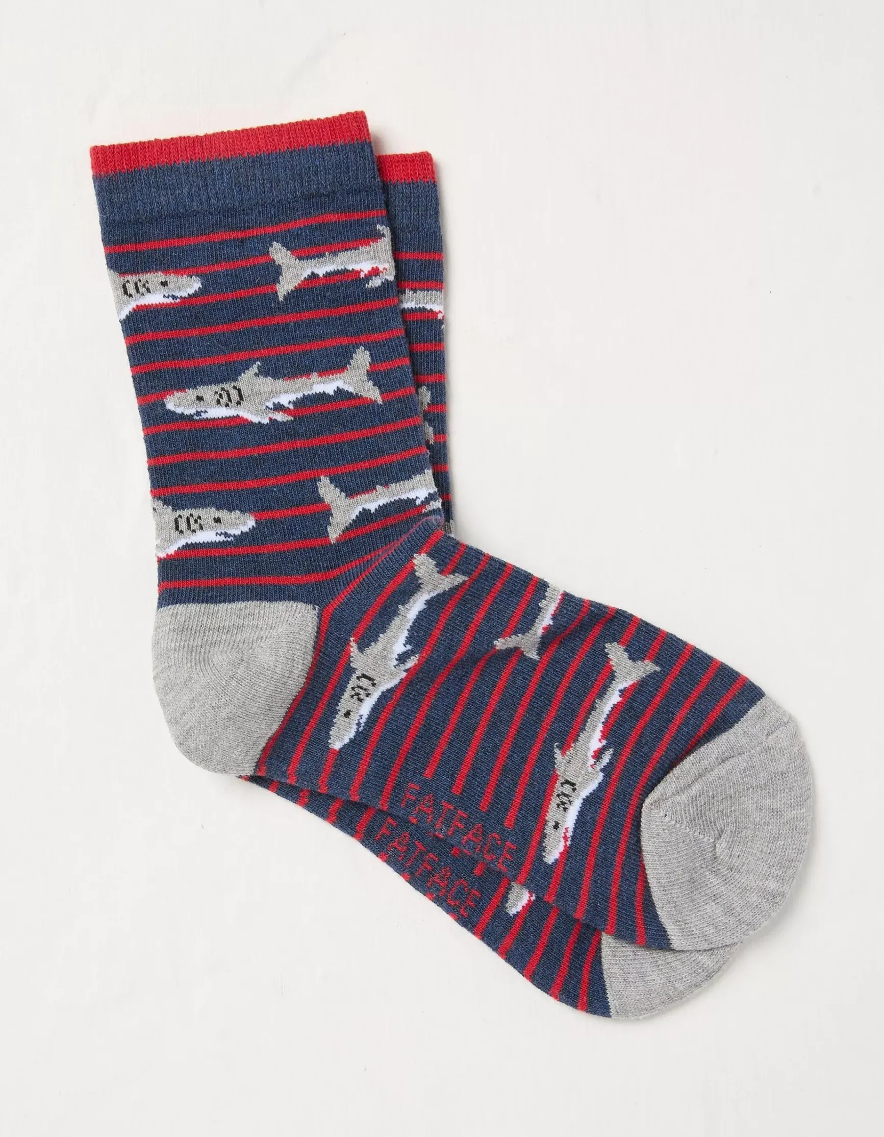 FatFace 1 Pack Shark Socks|Kids View All