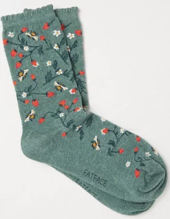 FatFace 1 Pack Strawberry Bee Socks|Women View All