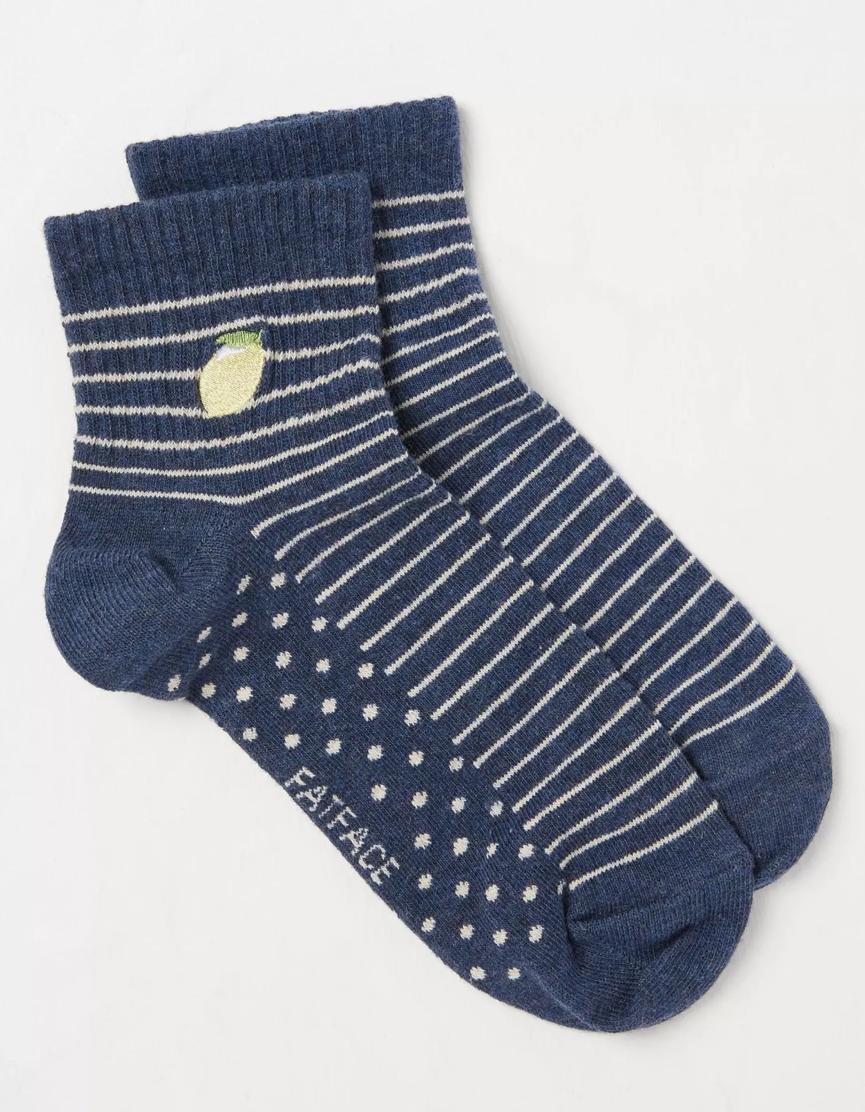 FatFace 1 Pack Stripe Lemon Socks|Women View All