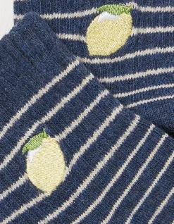 FatFace 1 Pack Stripe Lemon Socks|Women View All