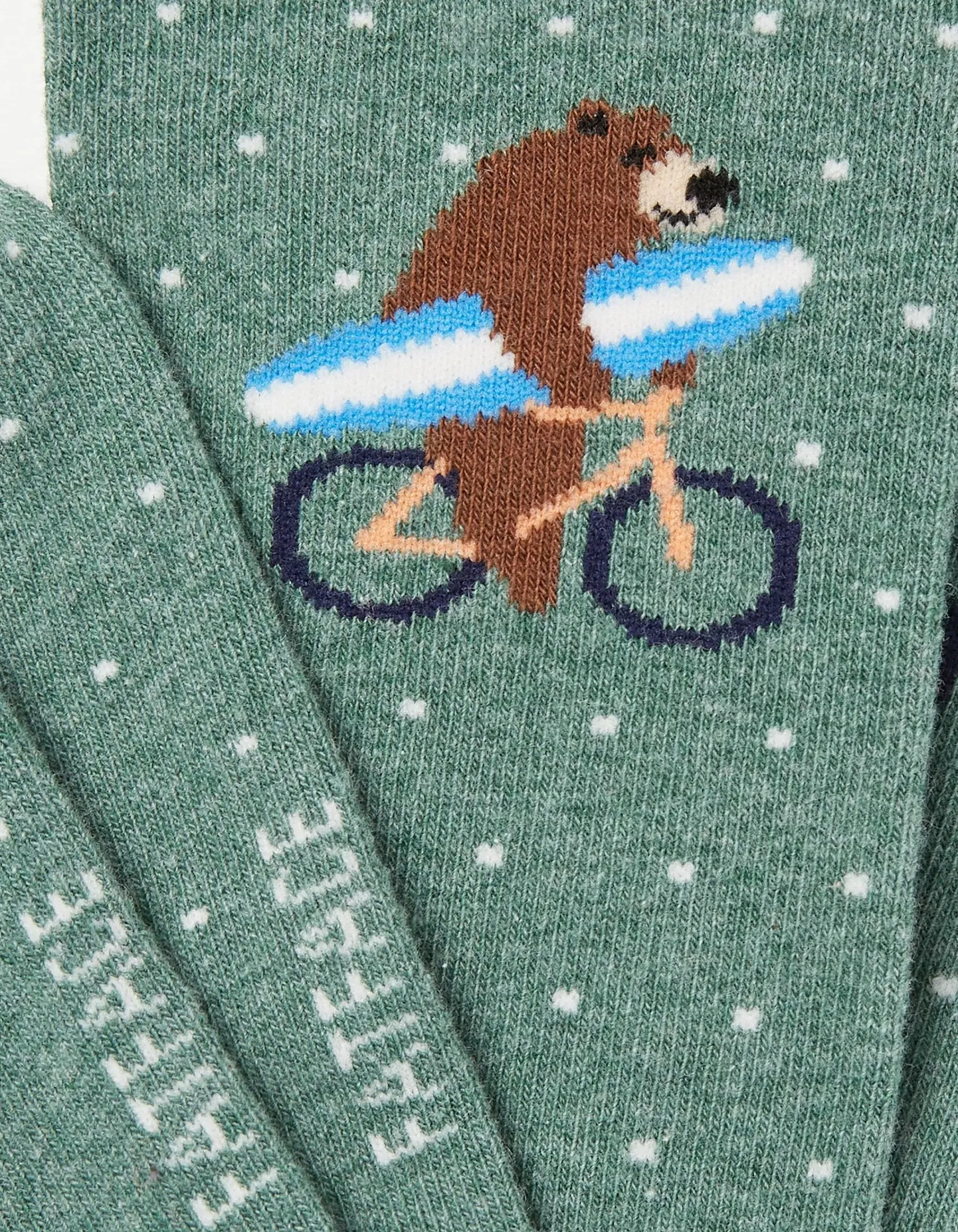 FatFace 1 Pack Surfing Bear Bike Socks|Men View All