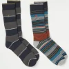 FatFace 2 Pack Thermal Stripe Boot Socks|Men View All