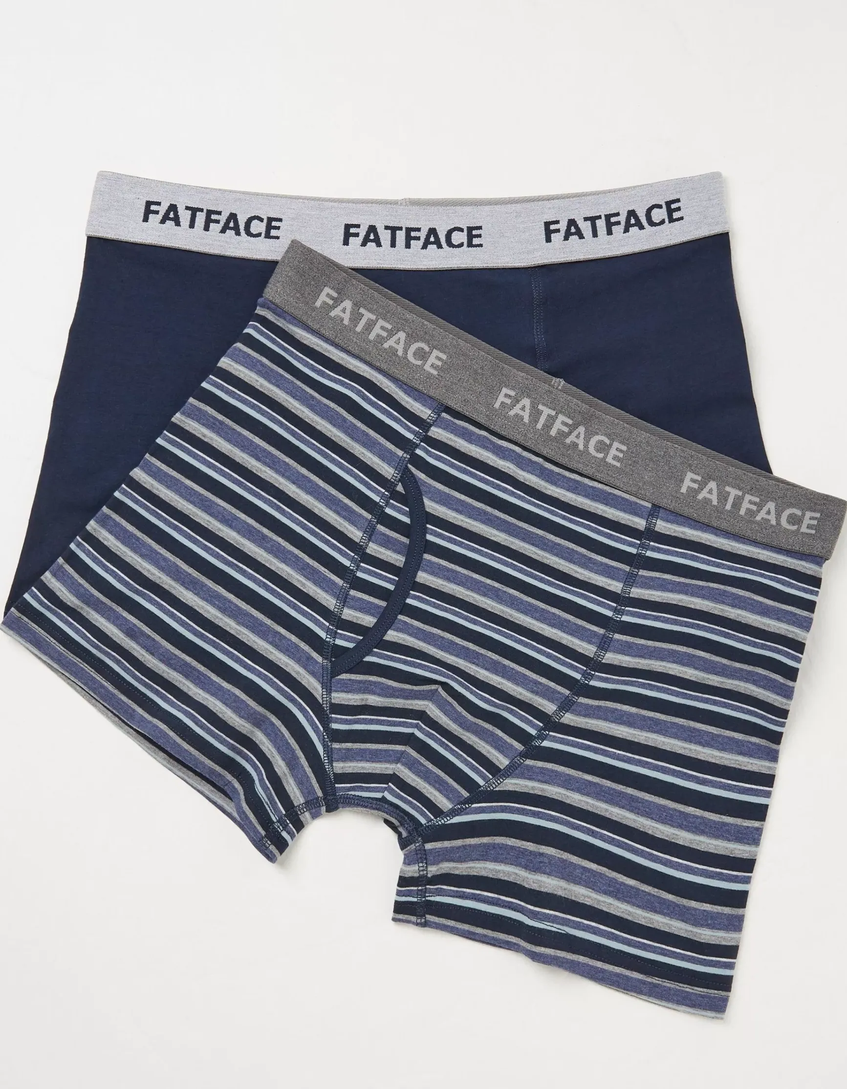 FatFace 2 Pack West Bay Stripe Boxers|Men View All