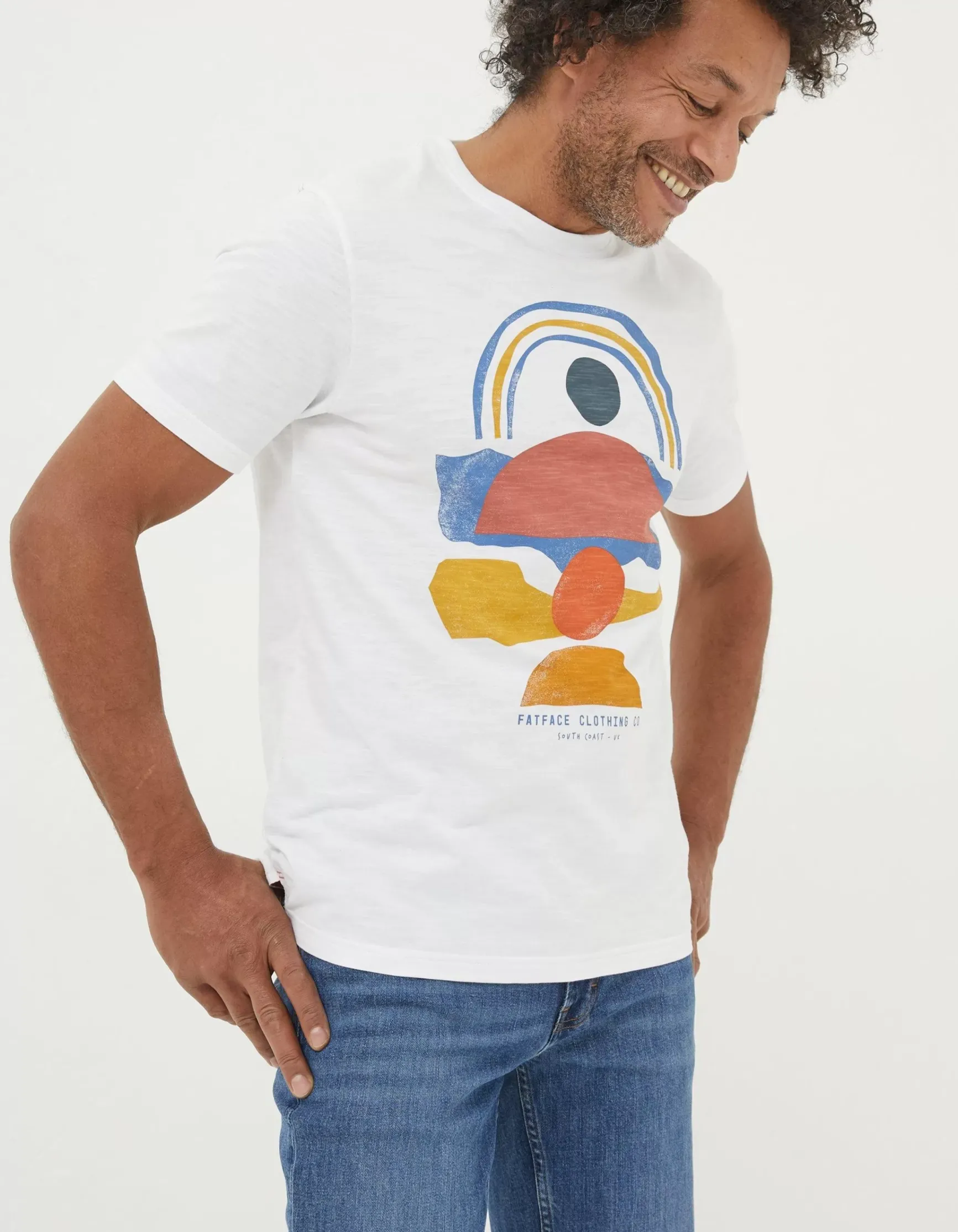 FatFace Abstract Landscape T-Shirt|Men View All