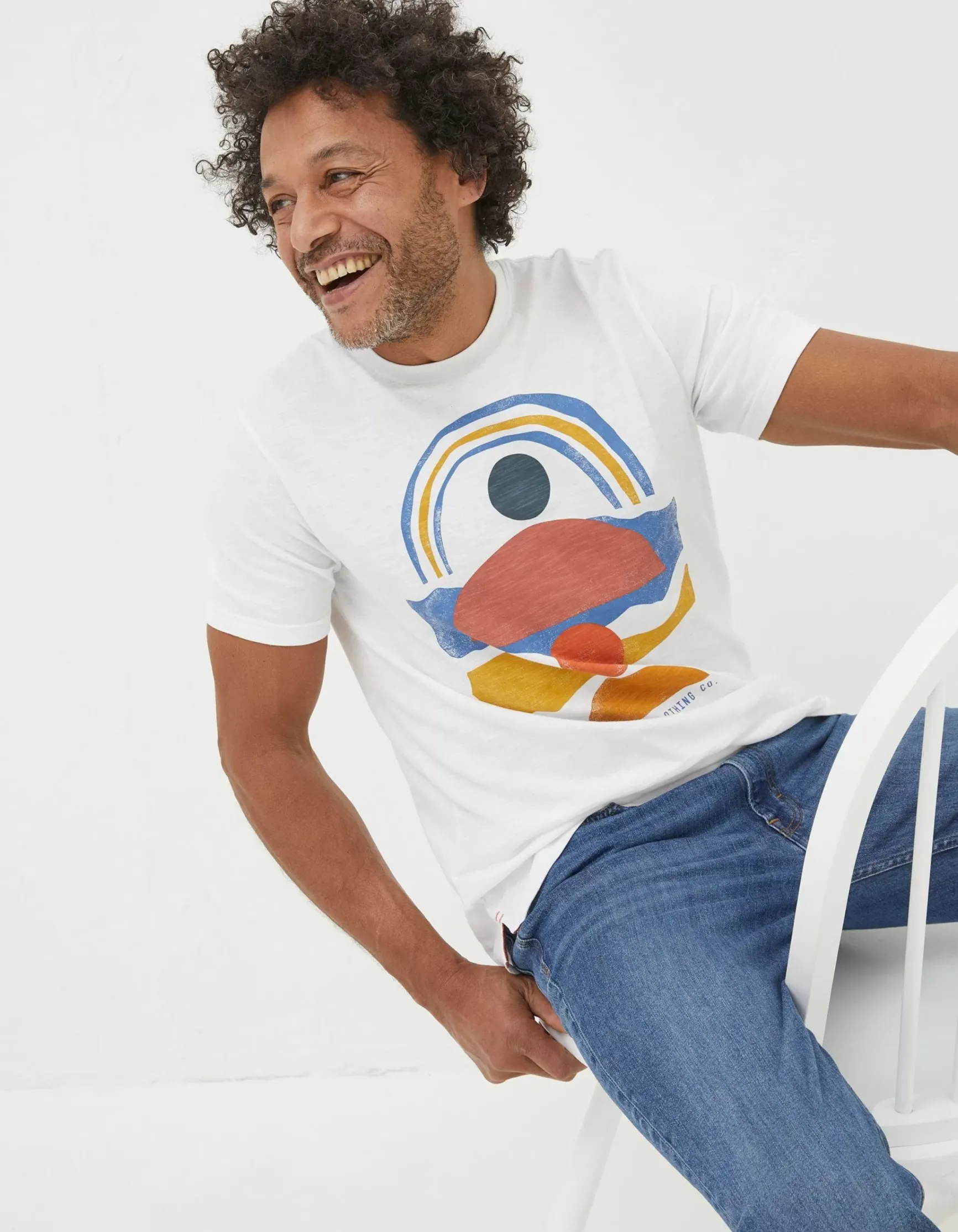 FatFace Abstract Landscape T-Shirt|Men View All