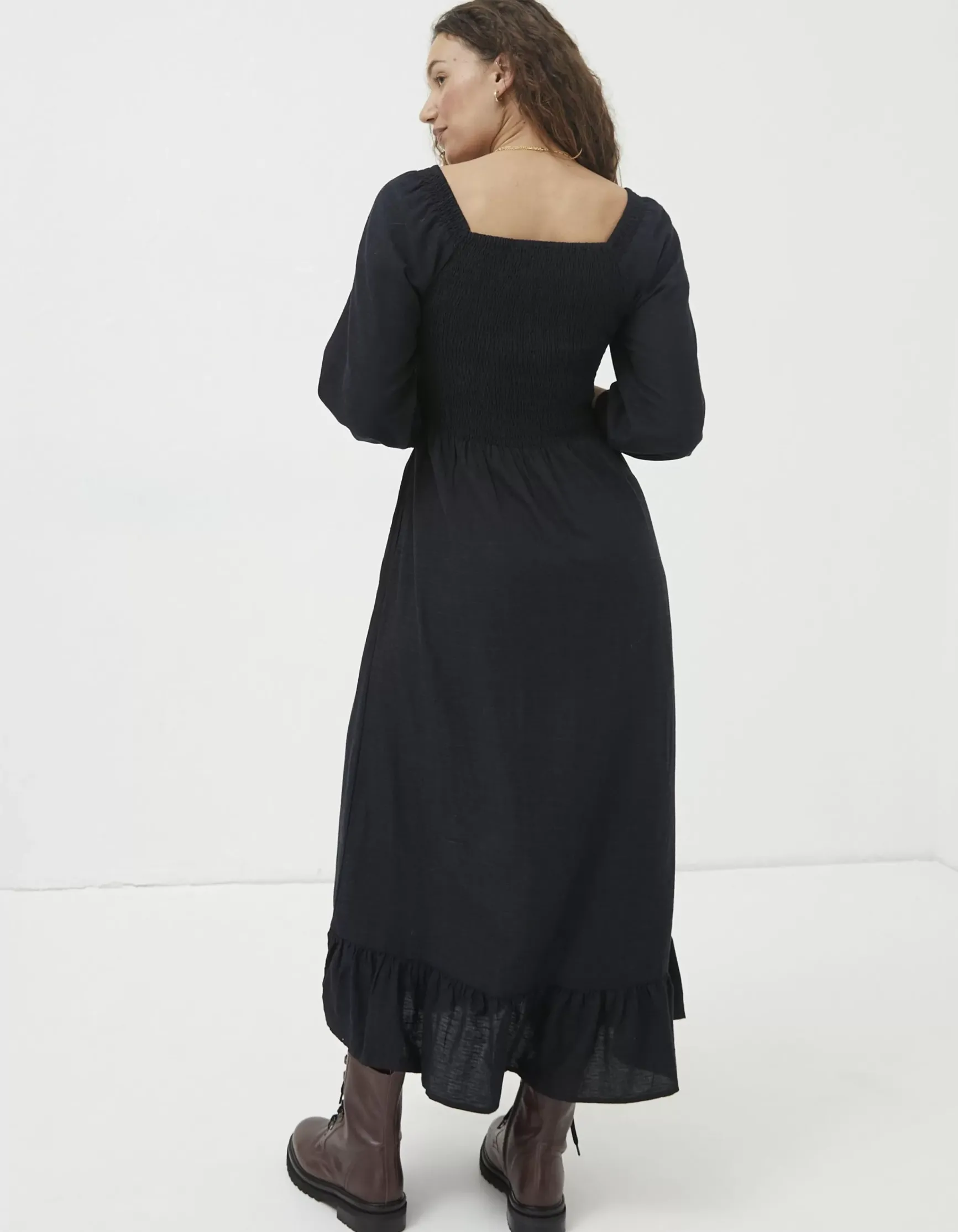 FatFace Adele Shirred Midi Dress|Women View All