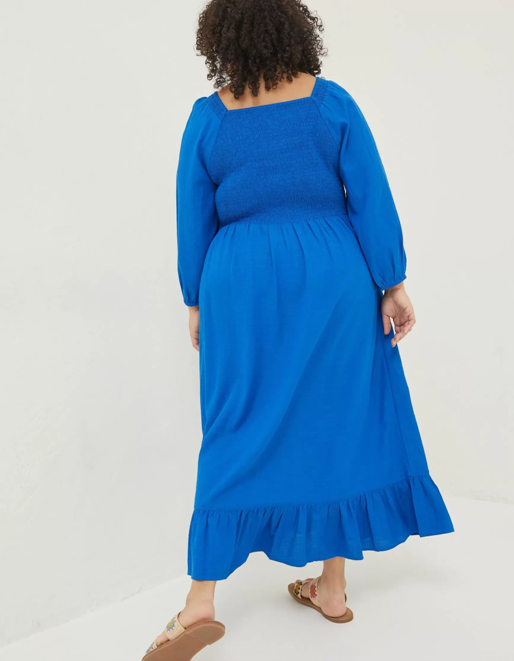 FatFace Adele Shirred Midi Dress|Women Dresses