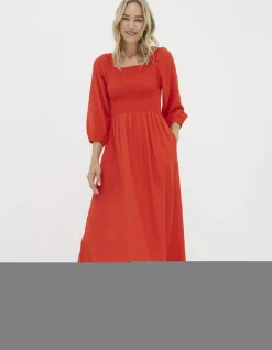 FatFace Adele Shirred Midi Dress|Women View All