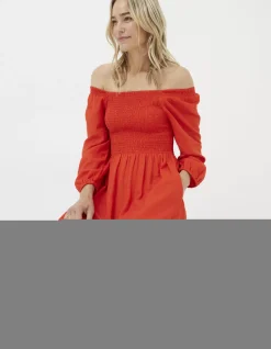 FatFace Adele Shirred Midi Dress|Women View All