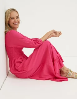 FatFace Adele Shirred Midi Dress|Women Dresses