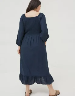FatFace Adele Shirred Midi Dress|Women Dresses