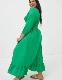 FatFace Adele Shirred Midi Dress|Women Dresses