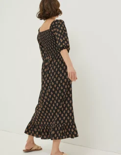 FatFace Adele Woodblock Midi Dress|Women Dresses