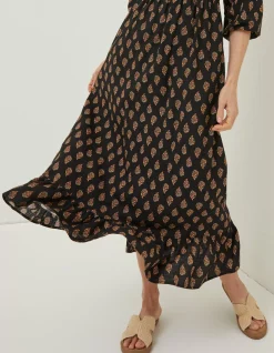 FatFace Adele Woodblock Midi Dress|Women Dresses
