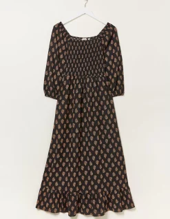 FatFace Adele Woodblock Midi Dress|Women Dresses
