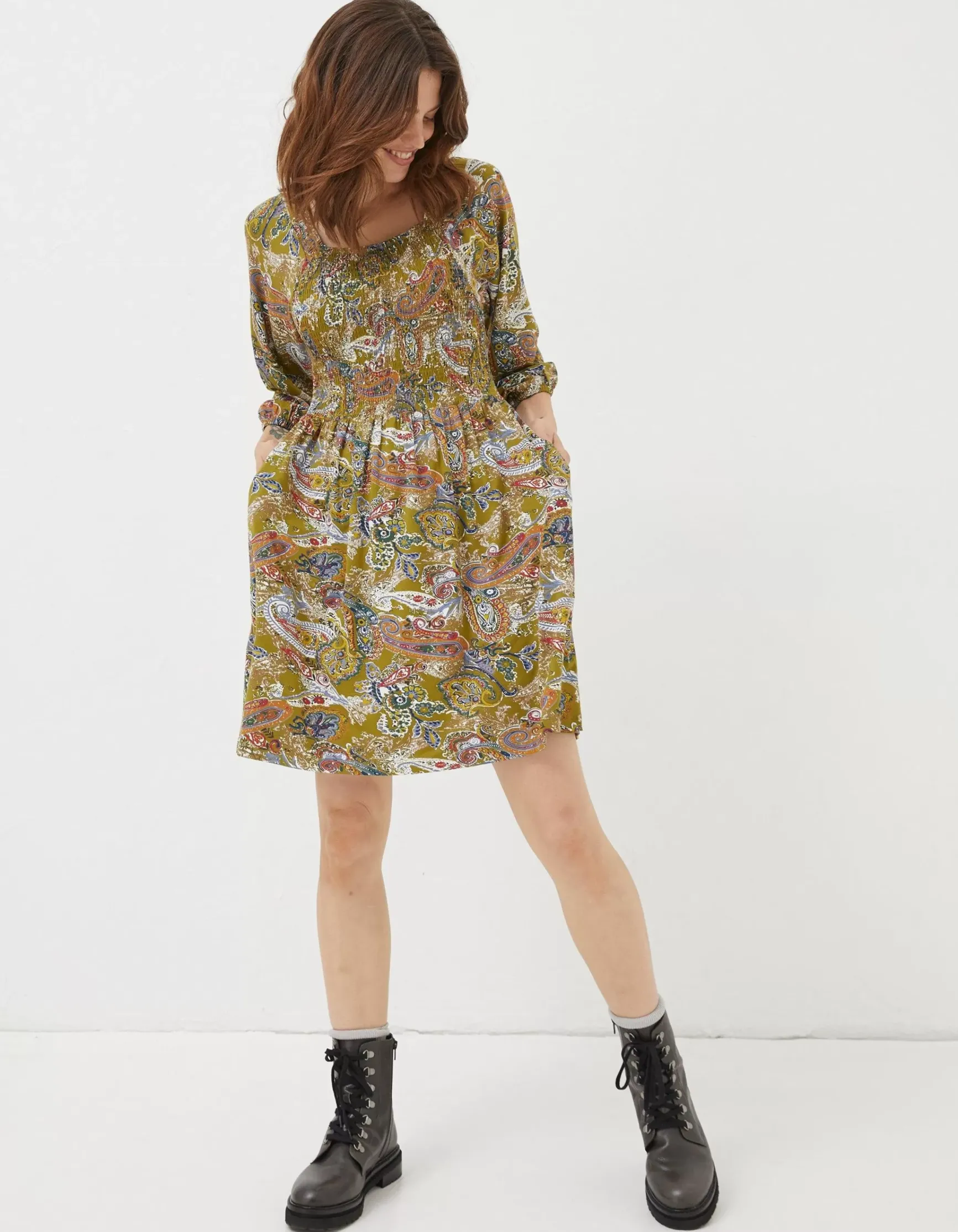 FatFace Adeline Prairie Paisley Dress|Women View All