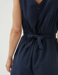 FatFace Aderyn Linen Blend Jumpsuit|Women Jumpsuits & Playsuits