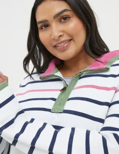 FatFace Airlie Breton Stripe Sweatshirt|Women View All