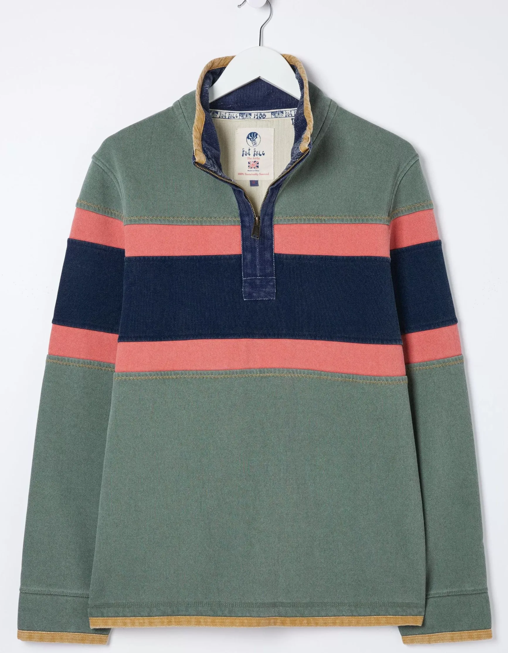 FatFace Airlie Chest Stripe Sweatshirt|Men Sweatshirts & Hoodies