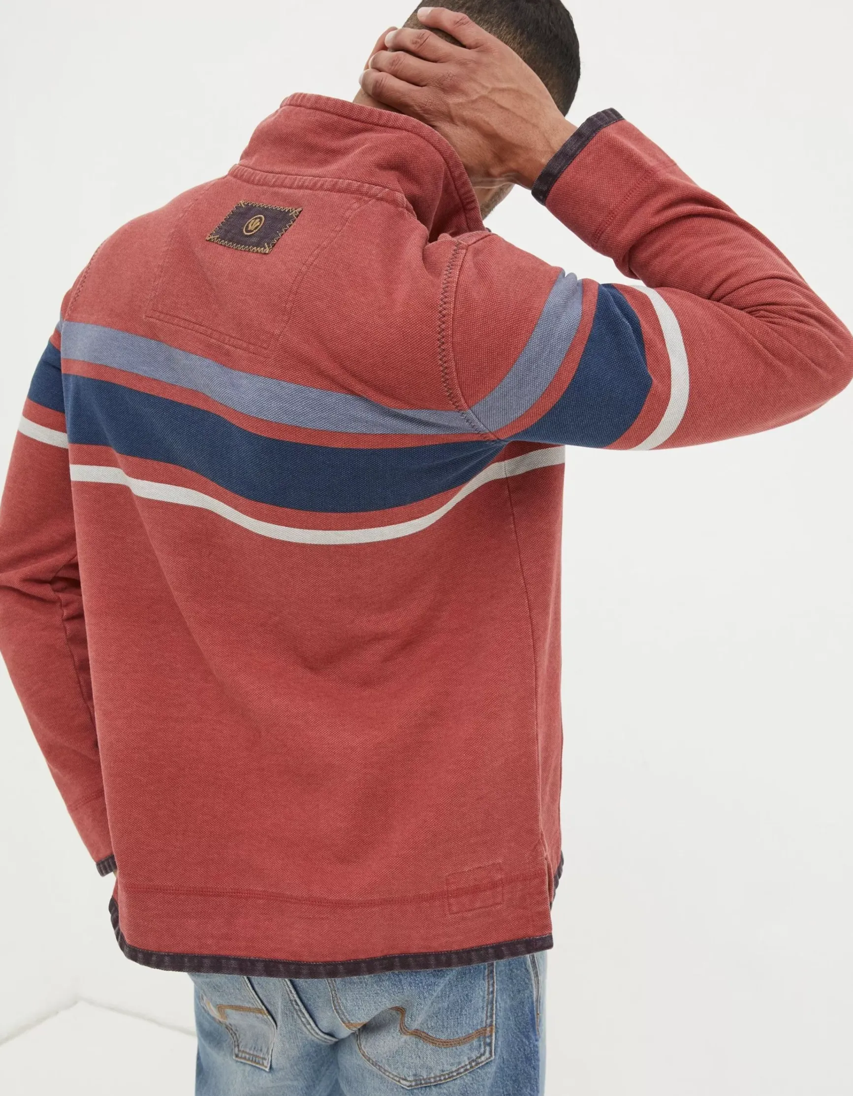 FatFace Airlie Chest Stripe Sweatshirt|Men View All