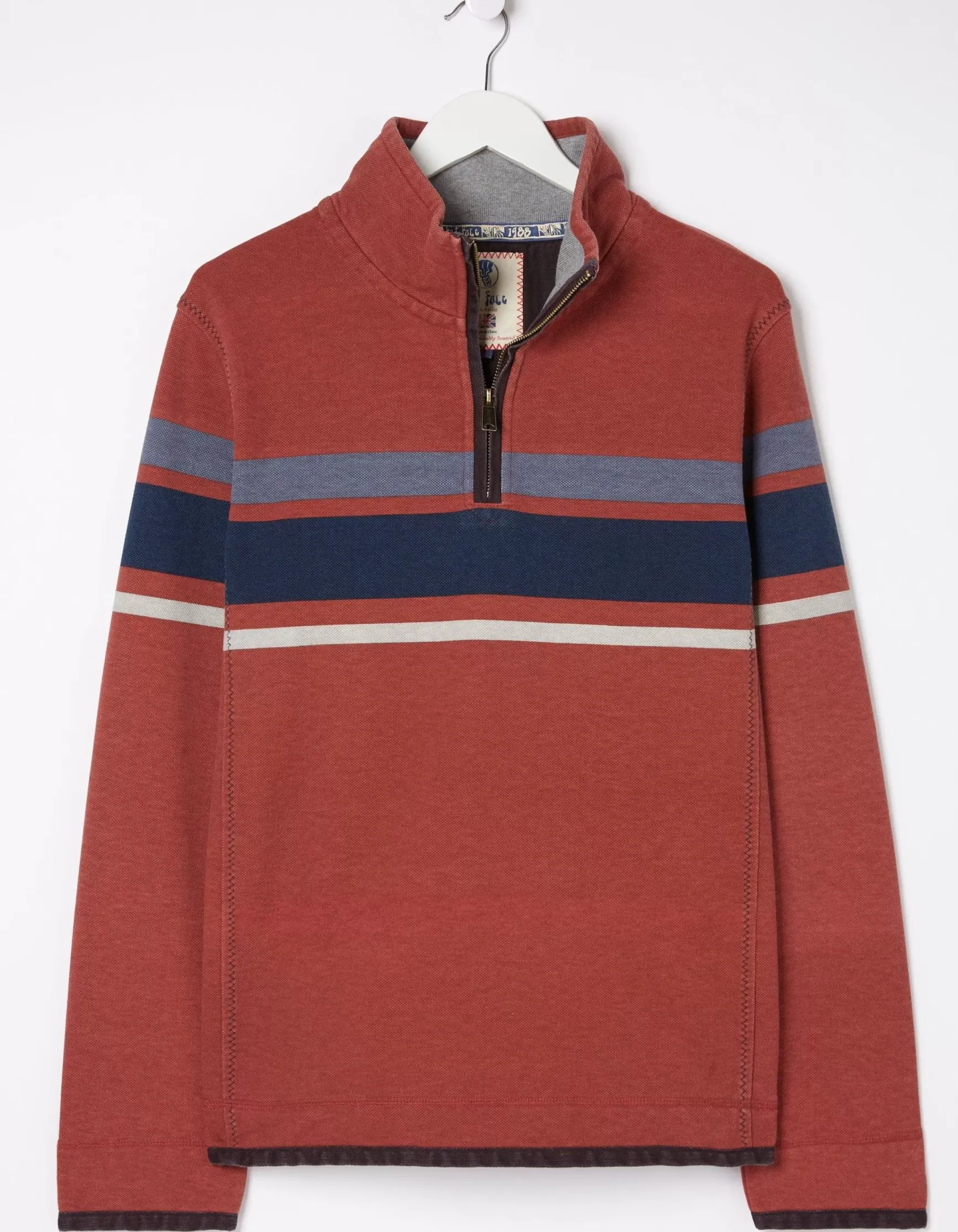 FatFace Airlie Chest Stripe Sweatshirt|Men View All