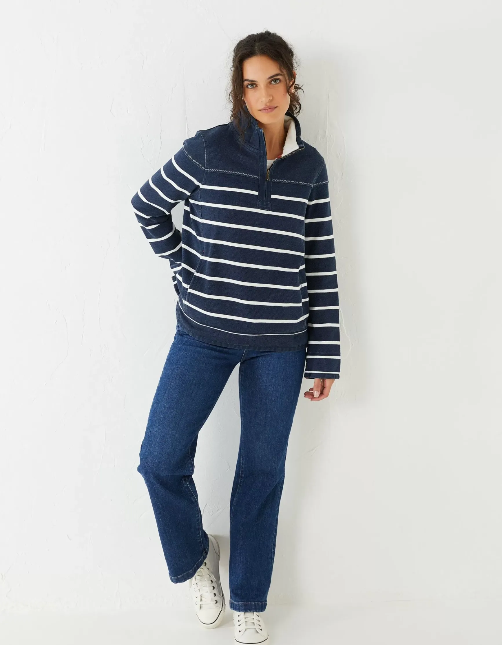 FatFace Airlie Classic Breton Sweatshirt|Women Sweatshirts & Hoodies