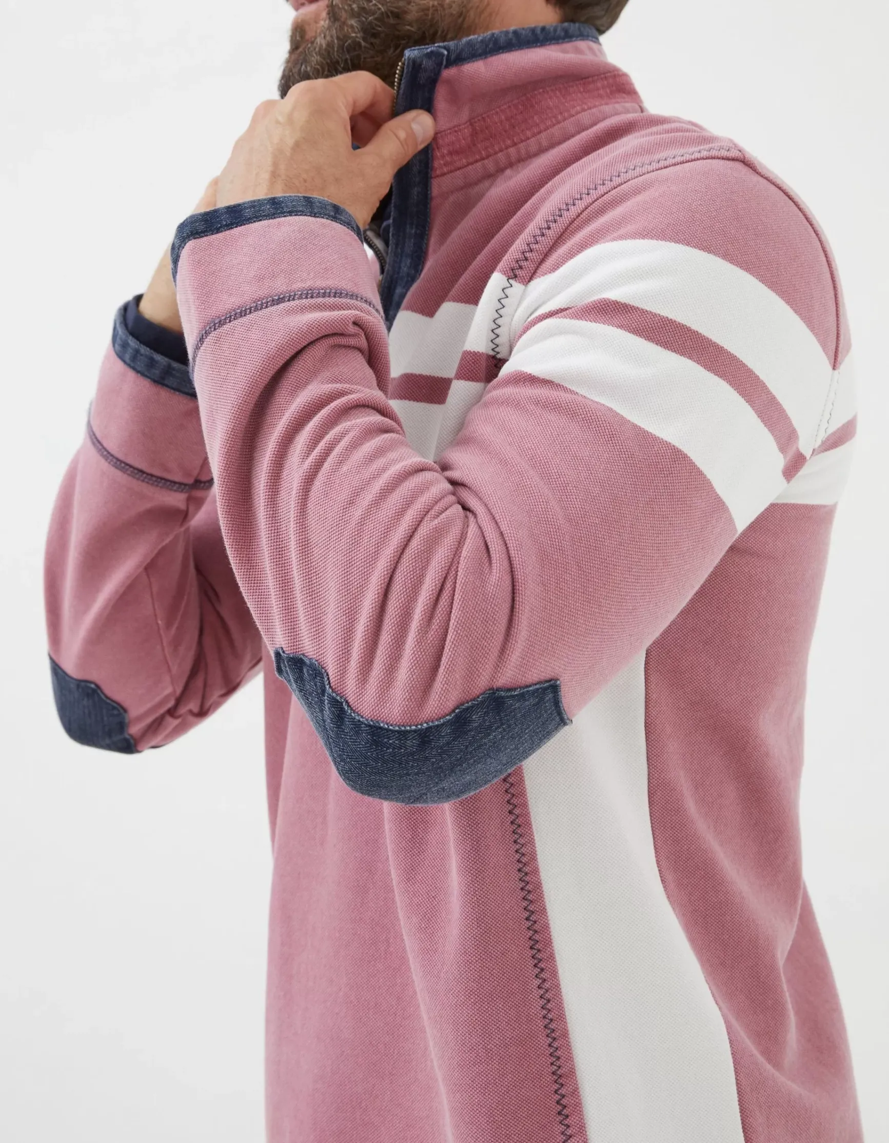 FatFace Airlie Multi Chest Stripe Sweatshirt|Men View All