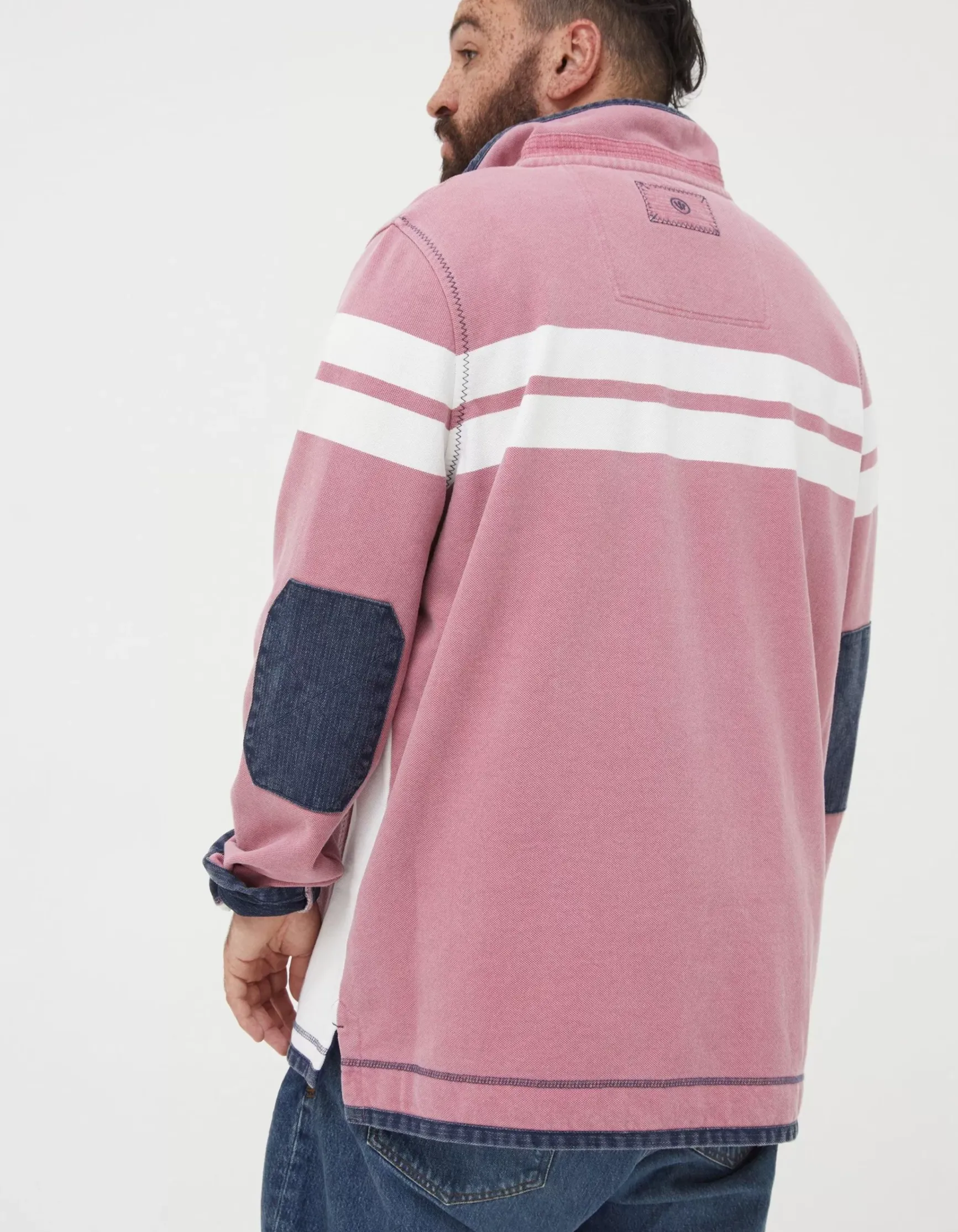 FatFace Airlie Multi Chest Stripe Sweatshirt|Men View All