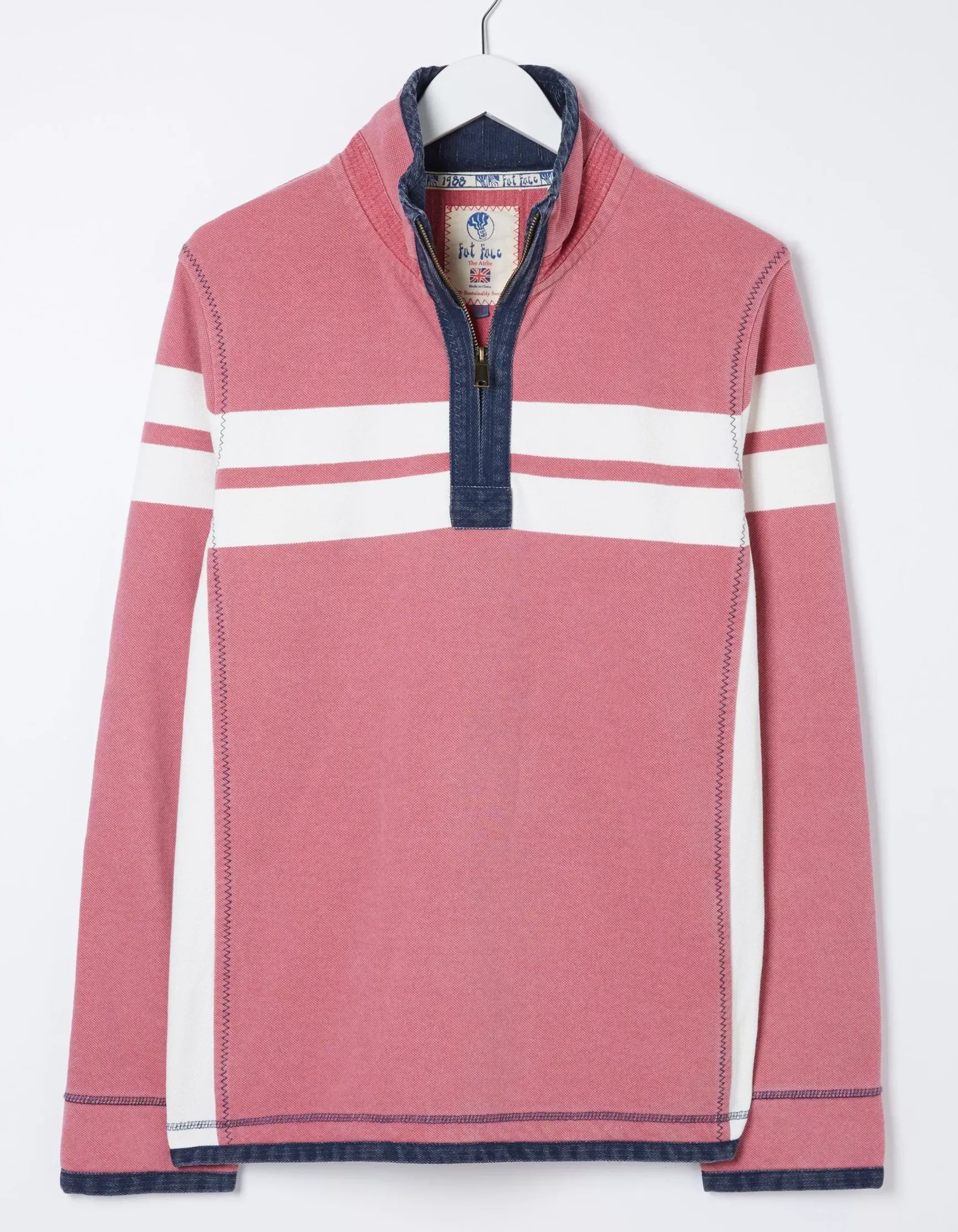 FatFace Airlie Multi Chest Stripe Sweatshirt|Men View All