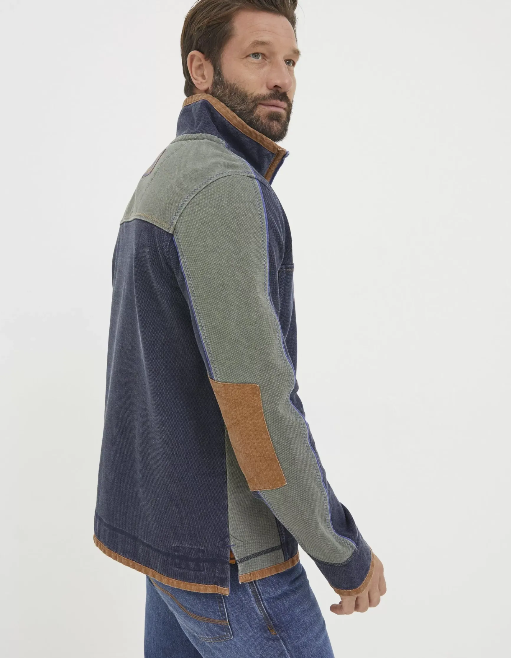 FatFace Airlie Panel Contrast Sweatshirt|Men View All